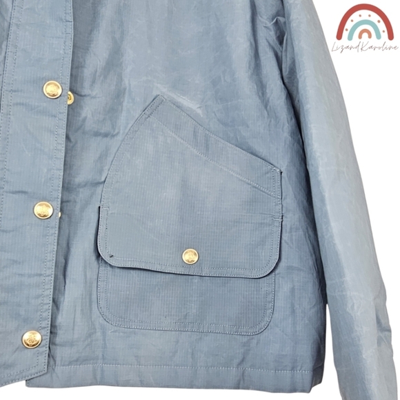 New! J. Crew Short Barn Jacket in English Ripstop Cotton - Picture 12 of 16